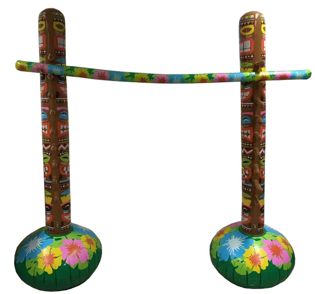FAIRY TRENDZ Inflatable Limbo Party Game 3Pc Set Hawaiian Party Games Party Accessories Summer Pool Party Fun