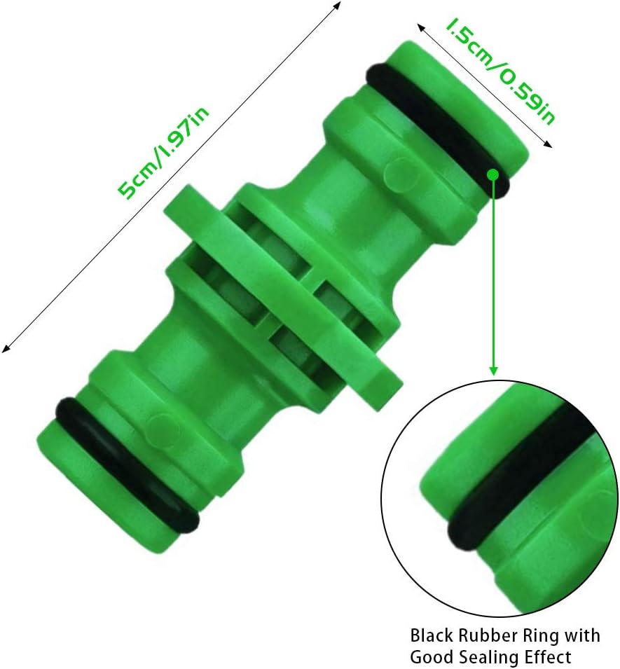 Hose Connectors Hose Tap Adapter Set(2 Double Male Connector 2 Tap
