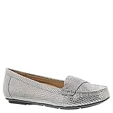 Vionic Women's Larrun Loafer Gunmetal Snake 8 / M