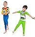Disney Boys' Little 4-Piece Snug-fit Cotton Pajama Set, Soft & Cute for Kids, Woody and Buzz-Green