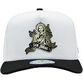 Ferreti Culiacan Saint Jude White Snapback Hats for Men - Premium Men's Hats & Caps, White Baseball Cap for Men and Women, Gorra para Hombre - Adjustable Size