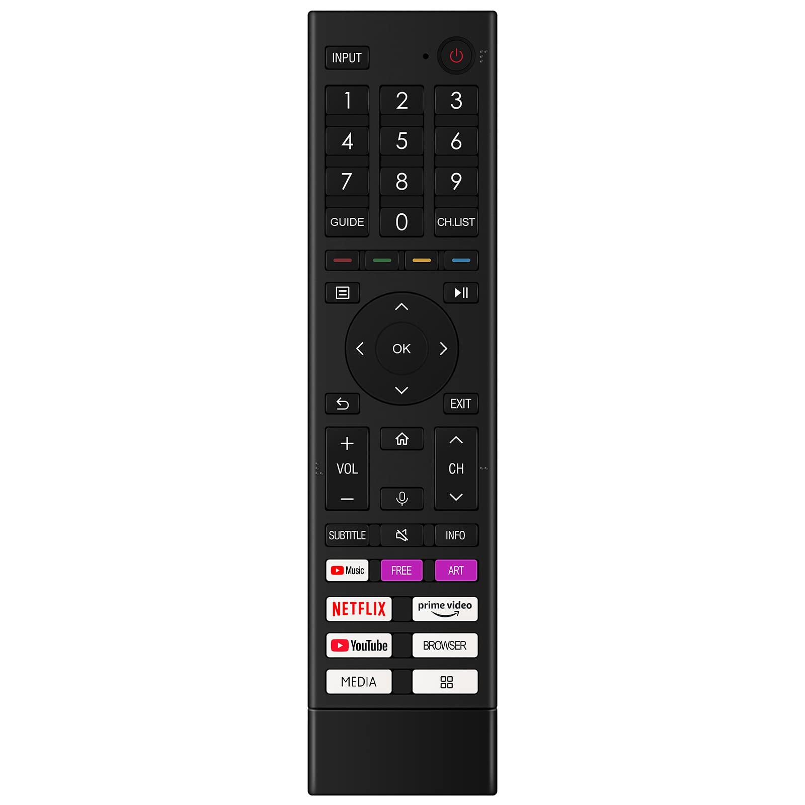 VINABTY ERF3N80H Replacement Voice Remote Control fit for Hisense TV 70A6BG 75A6BG 50A6FGTUK 58A6CG 58A6DG 58A6DGCH 58A6EG 58A6FG 58A6GG 58A6HG 58A6EGCH 58A6BGTUK 58A6CGTUK 58A6EGTUK 58A6FGTUK