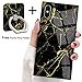 BITOBE Black Gold Marble Square Phone Case iPhone Xs Max Retro Elegant Design Phone Cover Square Soft TPU Case for iPhone Xs Max