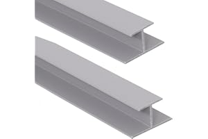 2 Pack 48" Side Trim for FRAYSCENT Slatwall Panel, Slatwall Trim for Slat Wall Paneling (Grey-2H)