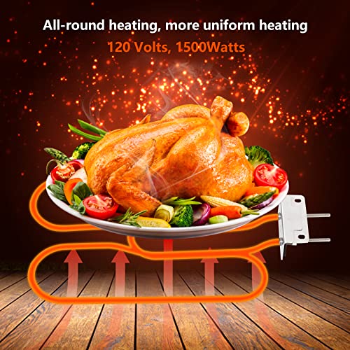 Unidanho Heating Element Replacement for Weber Q1400 526001 52020001 522801 522001 Electric Grill Smoker Parts BBQ 110V 1500W #65620#80342