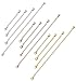 LOYALLOOK 12pcs Stainless Steel Necklace Bracelet Extender Chain Set Jewelry Extenders 3 Colors