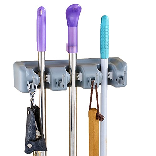 Home Mop Storage Organization Racks Mop And Broom Holder Wall Closet