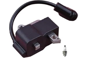 Ignition Coil High-Voltage Pack for Poulan Pro 545202701 PP5020AV PP4818A 358350981, Black Plastic Replacement Part for Enhan