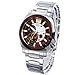 Casio Men's MTP1316D-4AV Silver Stainless-Steel Quartz Watch with Red Dial