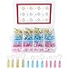 Hilitchi 180Pcs Nylon Insulated Heat Shrink Ring Terminal Electrical Wire Crimp Connectors Set, Yellow, Blue, Red primary