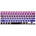 Mosiso Keyboard Cover with Pattern Compatible MacBook Pro 13 Inch, Light and Dark Purple