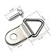 Comdox 100 Pack Picture Hangers Triangle Ring Picture Frame Hanger with Screws