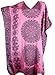 Up2date Fashion Women's Satin Caftan/Kaftan in Pink Mandala Print, Style Caf-29