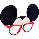 Sun-Staches Mickey Mouse Nerd Tape Official Disney Sunglasses | Vacation, Park or Costume Accessory | UV 400 | One Size Fits Most Adults