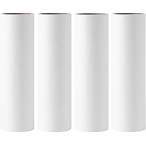 6.3 Inch Large Lint Roller Refills For Pet Hair Extra Sticky Roller Refills 6.3 In Long Handle Lint Roller Replacement For Floor Carpet Couch Clothes ( Pack Of 4