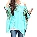 Women's Batwing Dolman Sleeve Chiffon Bohemian Oversized Blouse