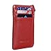 RFID Blocking Sleeves Front Pocket Leather Wallet for Women, RFID Safe Sleeve Mini Card Holder with Zipper and ID Window, Genuine Leather Durable Slim Convenient Wallets, Stopping RFID Scans