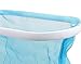 SABUY 18 Inch Heavy Duty Deep-Bag Swimming Pool Leaf Net Skimmer Rake with Nylon Medium Fine Mesh for Cleaning Swimming Pools, Hot Tubs, Spas and Fountains, Blue
