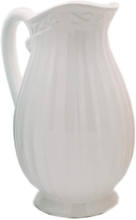 Amazon 花瓶 おしゃれ セラミックケトルフラワー花瓶アレンジメントミルクポットスタイリスト農家スタイルポットボトル Color White Size 15 5 9 Cm 花器 インテリアボウル オンライン通販