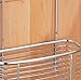 InterDesign Axis Over the Cabinet Kitchen Storage Organizer Basket for Aluminum Foil, Sandwich Bags, Cleaning Supplies - Small, Chrome