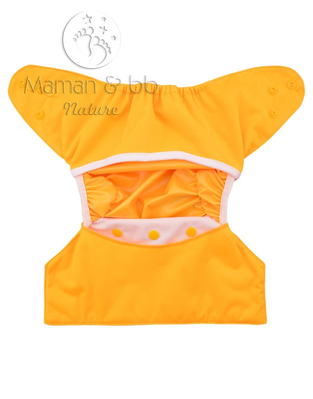 Bebe Puericulture Le Change Maman Et Nature Couche Lavable Tout En Deux Te2 Culotte Impermeable A Pression Jaune Genesis Gs Com