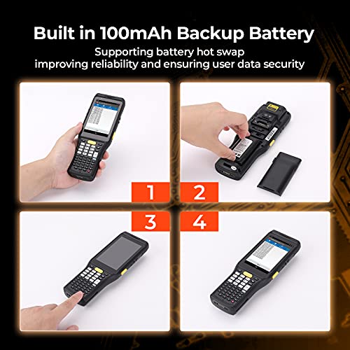 MUNBYN Android Barcode Scanner, Android 9.0 Scanner with Zebra 4750MR