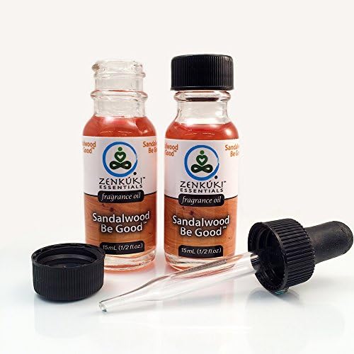 Sandalwood Be Good - 15mL Premium Grade Fragrance Oil set by Zenkuki Essentials - SET OF TWO Bottles with Eyedropper