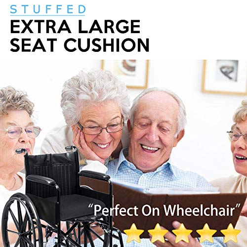 Large Wheelchair Cushion, Extra Large Seat Pad for Wheelchair, Office