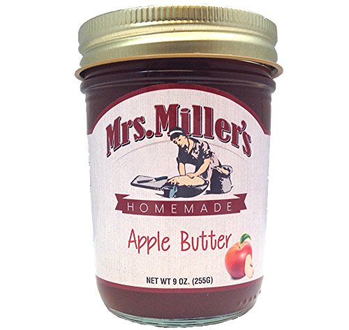 Favorite FRUIT BUTTERS Gift Assortment Box - 3 Jar Sampler, Variety Pack of Apple, Pumpkin and Pear Butter (9 oz full-sized jars) by Mrs. Miller's in a Gold Scroll Gift Box by Jarosa Gifts - Thumbnail 4