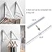 LANRCYO Indoor/Outdoor Wall Mounted Folding Clothes Drying Rack- Clothes Hanger -Aluminum Folding Clothes Hanger Hanging on Bathroom,Bedroom Balcony and Laundry,Home Storage Organizer