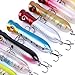 Aorace Artificial Fishing Lures Kit 3D Eyes Hard Popper Lures for Saltwater Freshwater