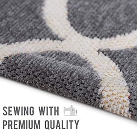 Asrug Moroccan Trellis Non-Slip Area Rug for Living Room Modern Design Carpet Mat for Entry, Patio, High Traffic Areas… 51OEsurRppL