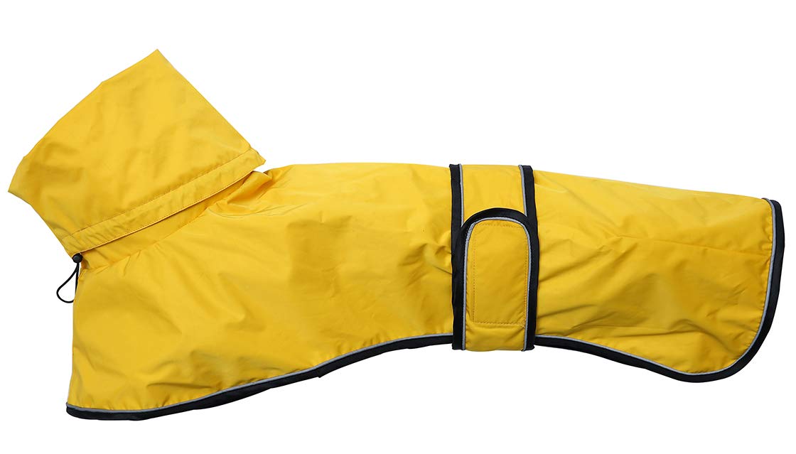Morezi Dog Raincoat with Reflective Bar, Rain/Water Resistant