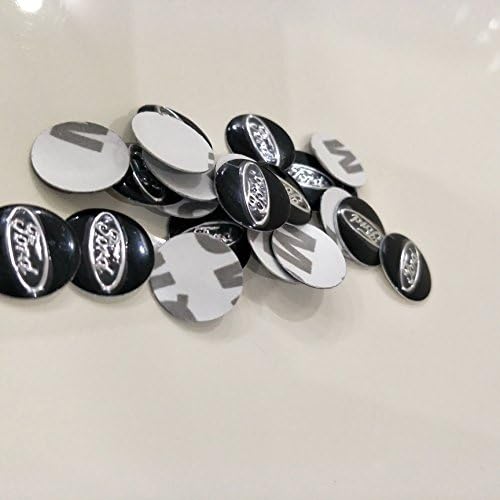 Luck16888 2PCS 14MM Ford Remote Flip Key Fob Case Logo Badge Sticker Emble