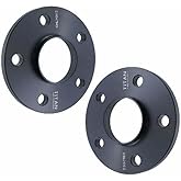12mm 5x4.5 Hubcentric Wheel Spacers - Wider Stance, Increased Clearance, Fits Mitsubishi Lancer Evo - 12mm, 5x114.3, 67.1mm Hub, Pair of 2 - Black