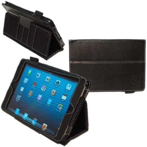 Kyasi London All Business Folio Case Cover with Executive Card Slots for Apple iPad Mini or iPad Mini with Retina Display, Onyx Black