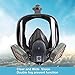 Holulo Organic Vapor Respirator Full Face Respirator Respiratory Protection Paint Chemical Formaldehyde Full w/Activated Carbon Respirator