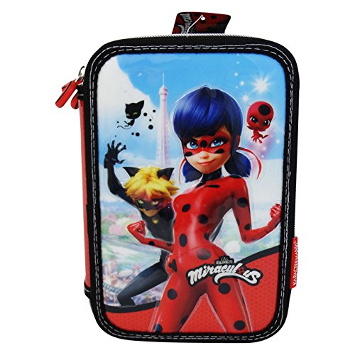 Miraculous: Tales of Ladybug & Cat Noir Pencil Case Pen Bag Pouch Stationary Case with Pencils