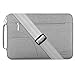 MOSISO Polyester Shoulder Bag Compatible with 14-15 inch Laptop, Pure Gray