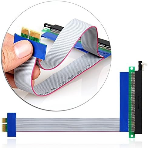 PCI-E PCI Express 16X to 1X Riser Card Adapter Extender Flex Flexible Extension Cable