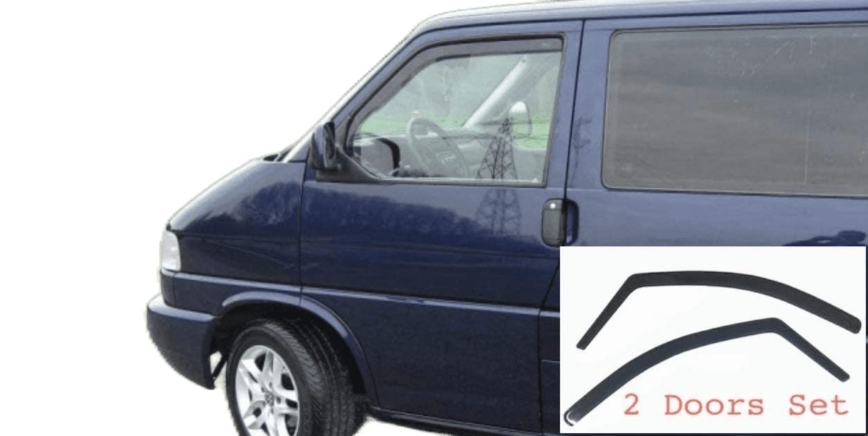 AC WOW 2x Wind Deflectors Compatible with Volkswagen T4 Transporter Caravelle Eurovan 1990-2003