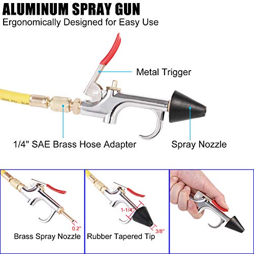 JIFETOR AC Flush Kit, Car Air Conditioner System Clean Canister