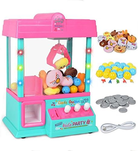 CFZHANG Grabber Machine Crane Claw Arcade Game cable Plastic Timer Traditional Music Global Gizmos Fairground Replica Park Party Kids Christmas Gift