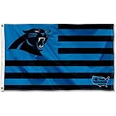 Carolina Panthers USA American Nation Stripes 3x5 Grommet Flag