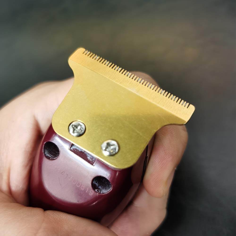 Adjustable 2 hole Double Wide Trimmer Replacement Blade #2215 Compliable with Wahl Detailer Corded, Wahl Detailer Cordless. 5 star Series Detailer 8081 (Ceramic + Gold Blade): Beauty