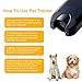 BBTO LED Ultrasonic Dog Repeller Handheld Dog Trainer Device 3 in 1 Anti-Barking Stop Bark Dog Deterrent Training Tools, Black