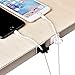 Cable Clips, MHtech 50 Pieces Nylon Wire Clips with 3M Self-Adhesive Adjustable Car Wires Holder Cable Clamps Cable Tie Holder for Cable Management Home and Office (White)
