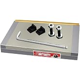 Huikizne 6x12Inch Rectangular Magnetic Chuck (150x300mm), Permanent Magnet Chuck with 100-120 N/cm&sup2; Magnetic Force for Surface Grinding Machine