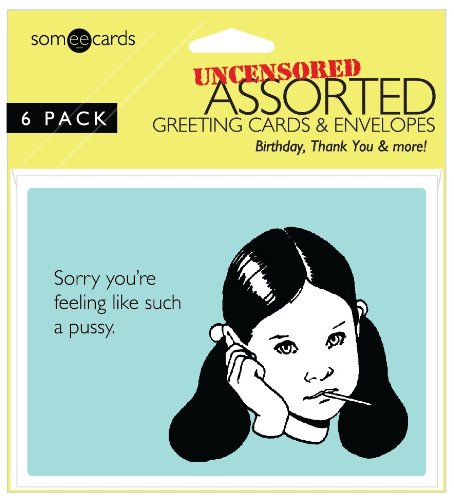 Someecards Uncensored Assorted Greeting Cards - Pack of 6