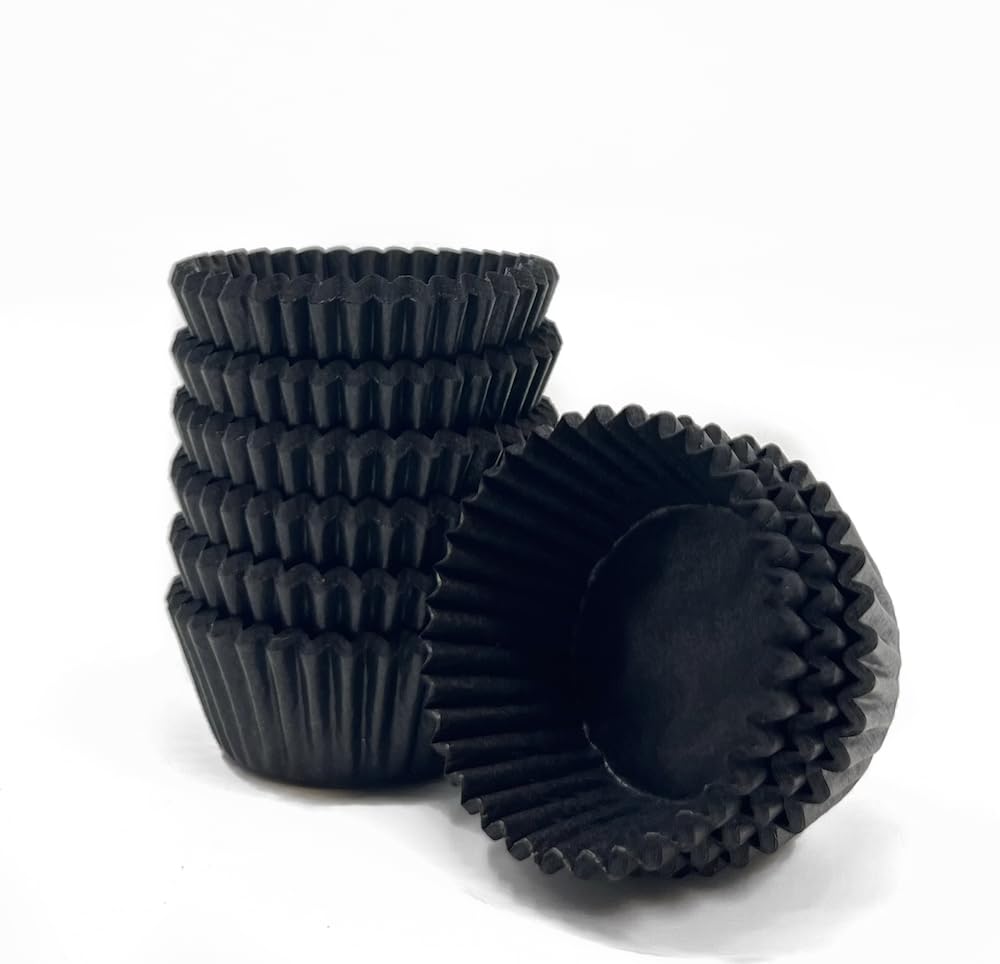 Bakery Direct 1000 Glassine Black Petit Four Cases